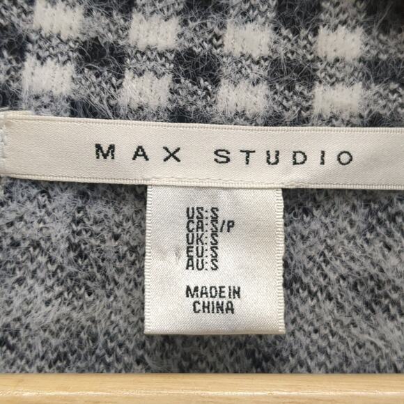 Max Studio houndstooth fluffy jacket size small - Picture 3 of 7
